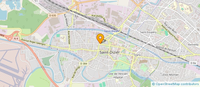 localisation de l'entreprise BUREAU FRANCAIS DE L ENVIRONNEMENT 52 à SAINT-DIZIER