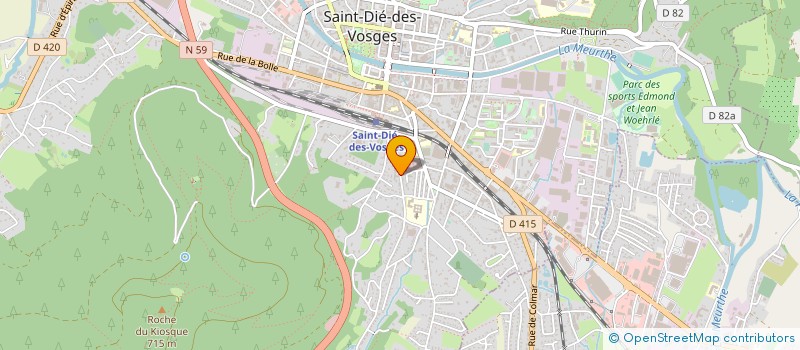 localisation de l'entreprise BUREAU FRANCAIS DE L'ENVIRONNEMENT 88 à SAINT-DIE-DES-VOSGES