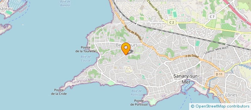 localisation de l'entreprise BUREAU FRANCAIS HABITAT à SANARY-SUR-MER