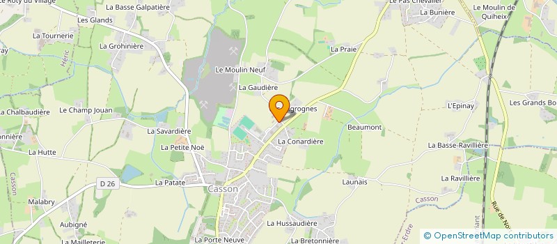 localisation de l'entreprise BUREAU FRANCK SARL  CASSON