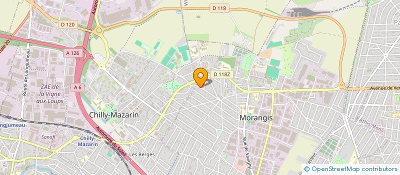 localisation de l'entreprise BUREAU GESTION ET REVISION COMPTABLE  MORANGIS