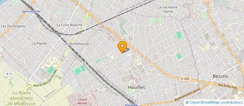 localisation de l'entreprise BUREAU GRANGE CONSEIL  HOUILLES