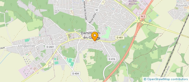 localisation de l'entreprise BUREAU IMPRIMERIE SERIGRAPHIE à DAMMARTIN-EN-GOELE