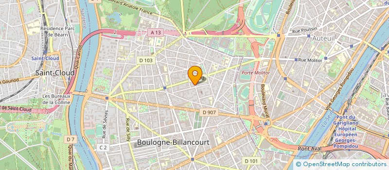 localisation de l'entreprise BUREAU INFORMATION VENTES ET SERVICES à BOULOGNE-BILLANCOURT