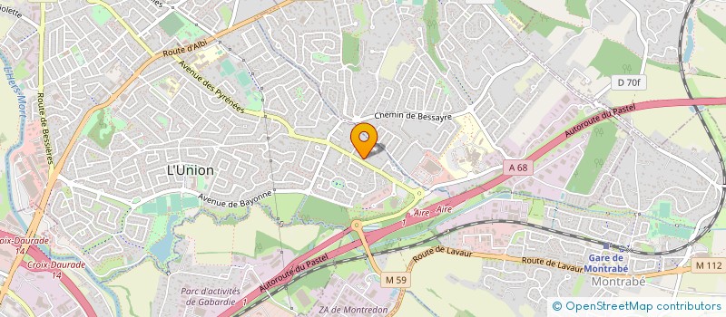 localisation de l'entreprise BUREAU INGENI CONSEIL ETUDE GESTIO BOULANG PATISSERIE RESTAUR  L'UNION