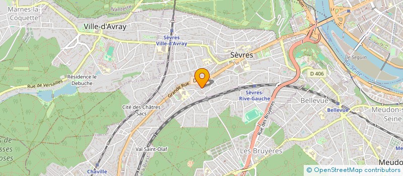 localisation de l'entreprise BUREAU INTERNATIONAL POIDS ET MESURES à SEVRES