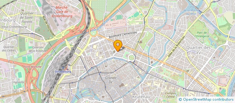 localisation de l'entreprise BUREAU INTERVENTION SECTION COMMERCIALE  STRASBOURG
