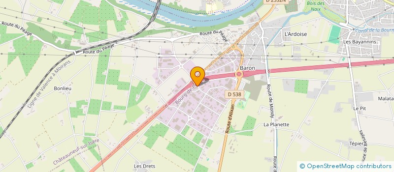 localisation de l'entreprise BUREAU LOCATION DEVELOPPEMENT  BOURG-DE-PEAGE