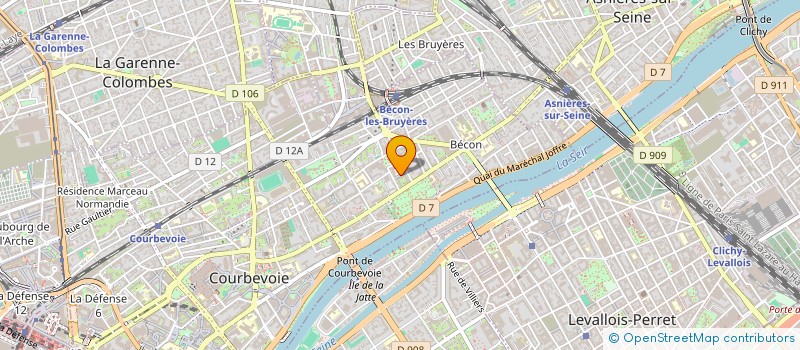 localisation de l'entreprise BUREAU MESURES ET CONSEILS à COURBEVOIE