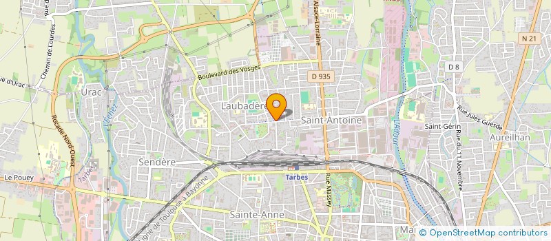 localisation de l'entreprise BUREAU METIER DES SYSTEMES D'INFORMATION  TARBES