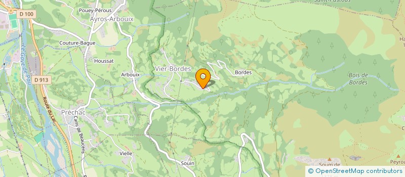 localisation de l'entreprise BUREAU MONTAGNE CAMINANDO  VIER-BORDES