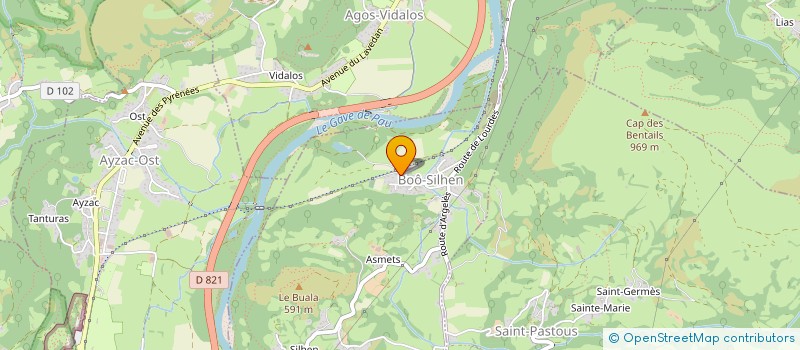 localisation de l'entreprise BUREAU MONTAGNE DES VALLEES DE GAVARNIE  BOO-SILHEN
