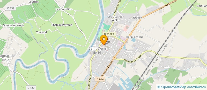 localisation de l'entreprise BUREAU PARANORMAL D'INVESTIGATION GIRONDE - BPIG  SAINT-DENIS-DE-PILE