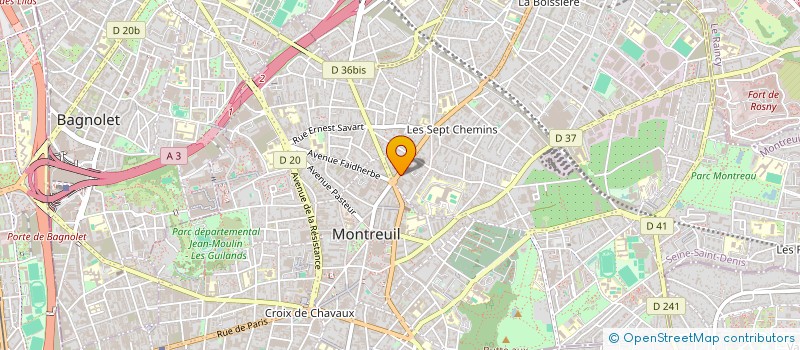 localisation de l'entreprise BUREAU POLYPTYQUE  MONTREUIL