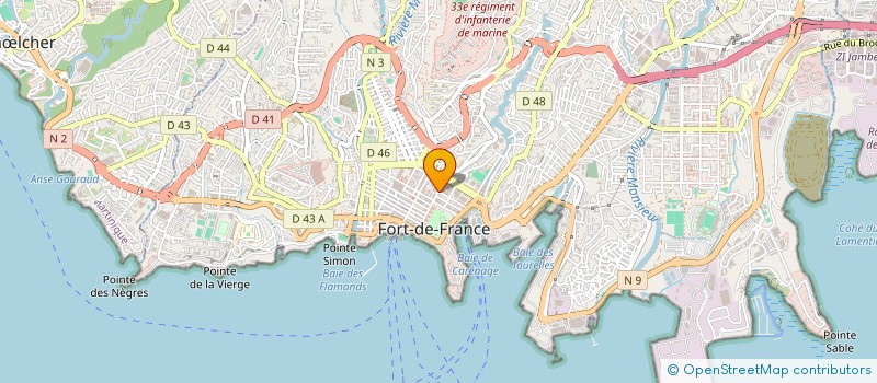 localisation de l'entreprise BUREAU POUR L'EXPORTATION ET LA PROMOTION DE L'INDUSTRIE CULTURELLE MARTINIQUAISE  FORT-DE-FRANCE