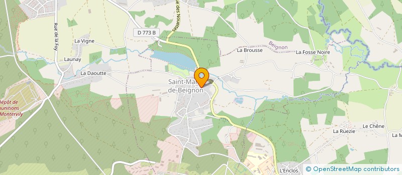 localisation de l'entreprise BUREAU PROMOTION DE L'ECOLE MILITAIRE INTERARMES 65P  GUER