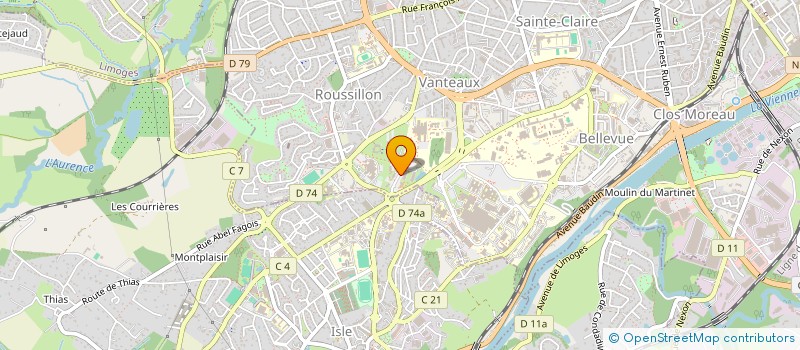 localisation de l'entreprise BUREAU RASSEMBLANT LES ETUDIANTS EN KINESITHERAPIE DE L'ILFOMER ET DE L'APSAH DE LIMOGES (BRAKIAL) à LIMOGES