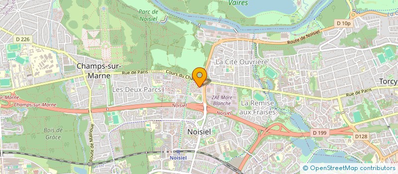 localisation de l'entreprise BUREAU RECHERCHE ETUDES DEVELOP INDUSTR à NOISIEL