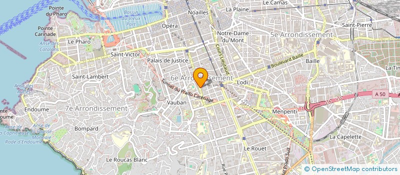localisation de l'entreprise BUREAU REGIO ETUDE FAMIL PACA à MARSEILLE