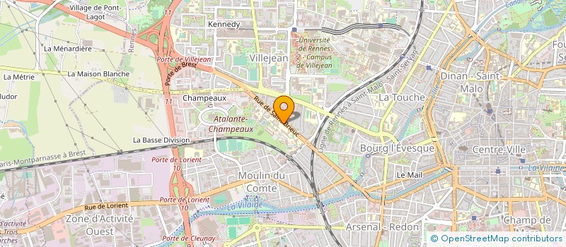 localisation de l'entreprise BUREAU REGIONAL ETUDE TECHNIQUE  RENNES