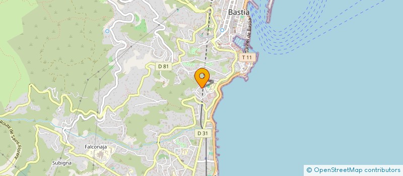 localisation de l'entreprise BUREAU RESSOURCE ENVIRONEMENT à BASTIA