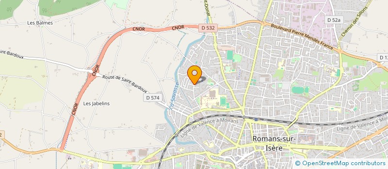 localisation de l'entreprise BUREAU SADION INGENIERIE (BSI) à ROMANS-SUR-ISERE