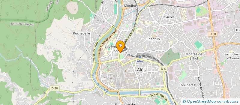 localisation de l'entreprise BUREAU SERVICE à ALES