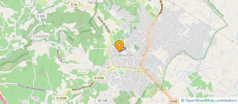 localisation de l'entreprise BUREAU SERVICE 83 à LE BEAUSSET