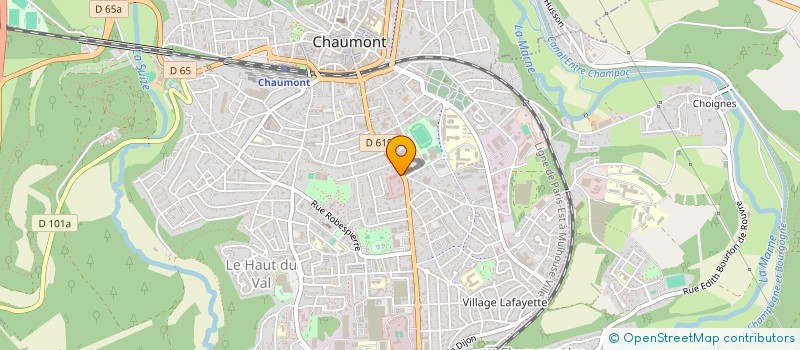 localisation de l'entreprise BUREAU SERVICE à CHAUMONT