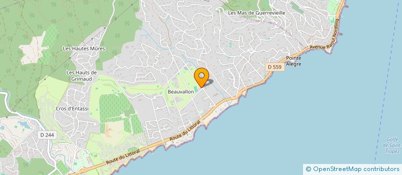 localisation de l'entreprise BUREAU SERVICE AZUR à GRIMAUD