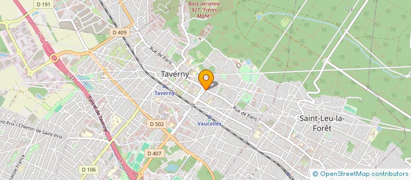 localisation de l'entreprise BUREAU SERVICE CENTRAL EQUIPE FOURNITURE  TAVERNY