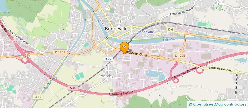 localisation de l'entreprise BUREAU-SERVICE-DIFFUSION à BONNEVILLE