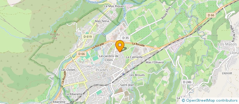 localisation de l'entreprise BUREAU SERVICE ROUSSILLONNAIS  PRADES