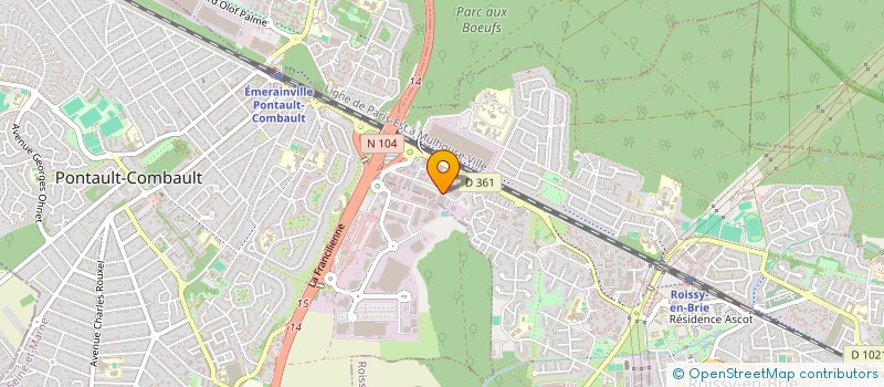 localisation de l'entreprise BUREAU STOCKAGE MANUTENTION à ROISSY-EN-BRIE