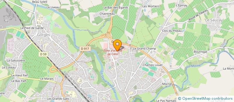 localisation de l'entreprise BUREAU SUD LOIRE à CLISSON