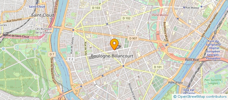 localisation de l'entreprise BUREAU TECHNIQUE ALSACE à BOULOGNE-BILLANCOURT