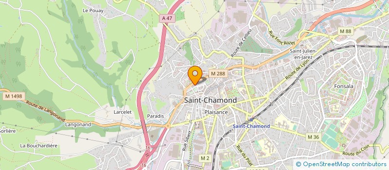 localisation de l'entreprise BUREAU TECHNIQUE METRE à SAINT-CHAMOND