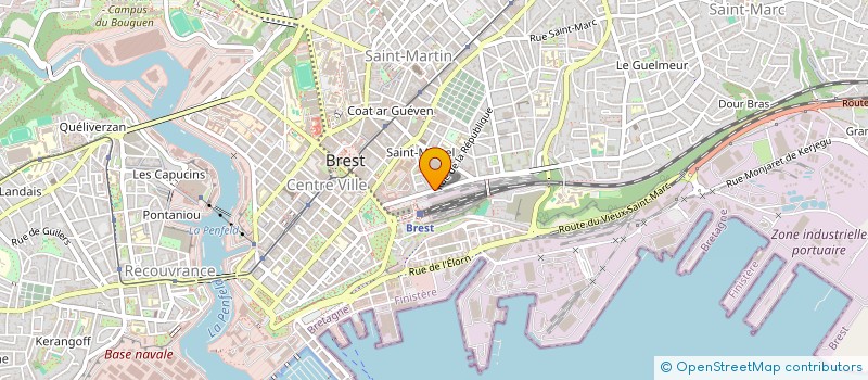 localisation de l'entreprise BUREAU THETIS  BREST