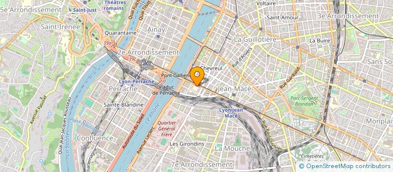 localisation de l'entreprise BUREAU UNIVERSITAIRE LYONNAIS DES LIENS ET DES ETUDIANTS D'OUTREMER  LYON