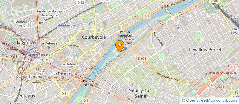 localisation de l'entreprise BUREAU VERITAS à NEUILLY-SUR-SEINE