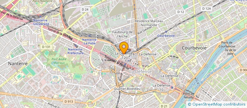 localisation de l'entreprise BUREAU VERITAS GSIT à COURBEVOIE