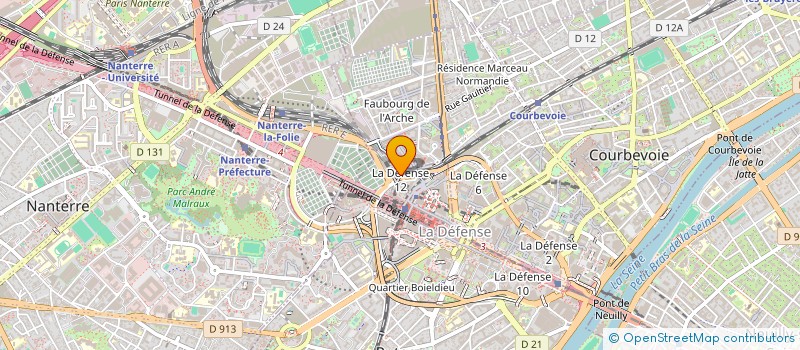 localisation de l'entreprise BUREAU VERITAS HOLDING 7 à COURBEVOIE