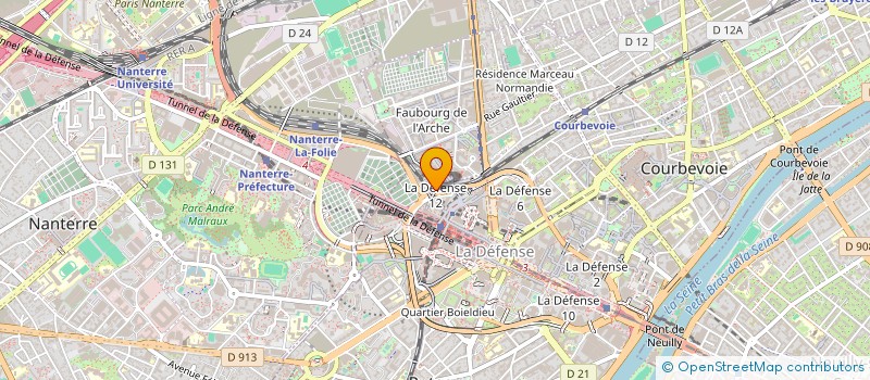 localisation de l'entreprise BUREAU VERITAS MARINE & OFFSHORE - REGISTRE INTERNATIONAL DE CLASSIFICATION DE NAVIRES ET DE PLATEFORMES OFFSHORE à COURBEVOIE