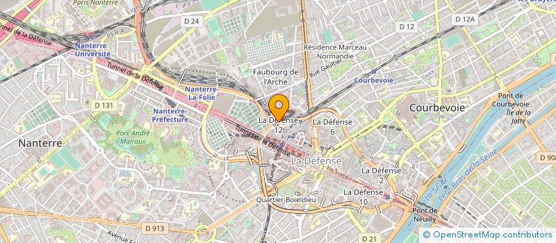 localisation de l'entreprise BUREAU VERITAS SERVICES à COURBEVOIE