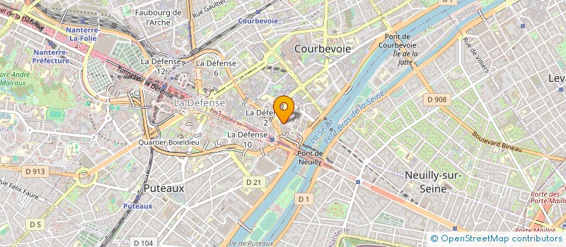 localisation de l'entreprise BUREAU VERITAS SERVICES FRANCE à COURBEVOIE