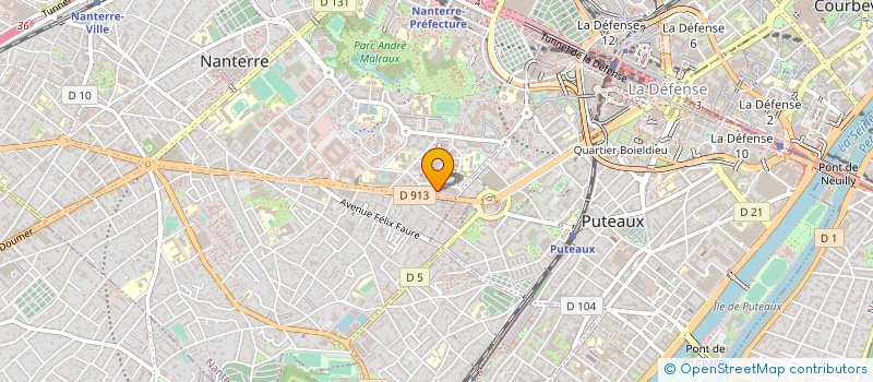 localisation de l'entreprise BUREAU VERITAS SOLUTIONS à NANTERRE