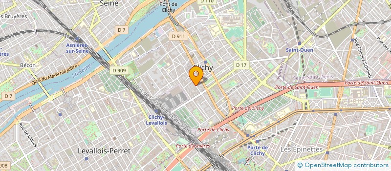 localisation de l'entreprise BUREAUGRAPH S A R L à CLICHY