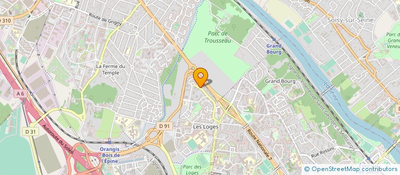 localisation de l'entreprise BUREAUTEL à EVRY-COURCOURONNES