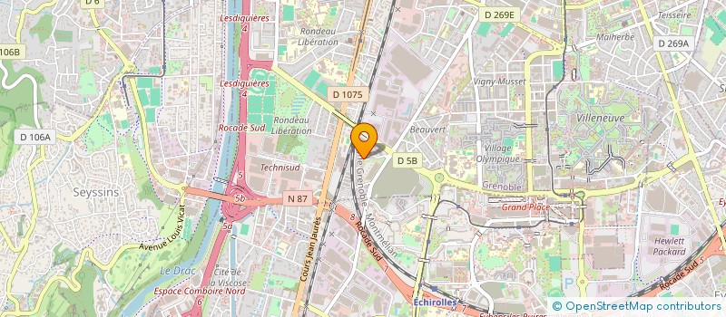 localisation de l'entreprise BUREAUTIQUE CONSOMMABLES SERVICES BCS à GRENOBLE