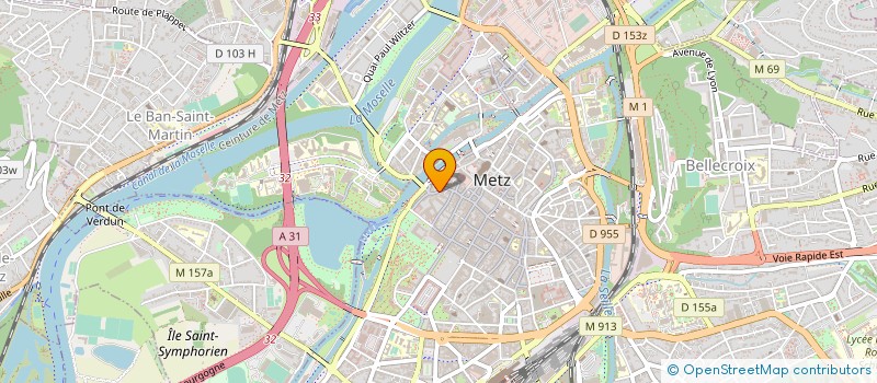 localisation de l'entreprise BUREAUTIQUE DE L'EST ET CIE  METZ